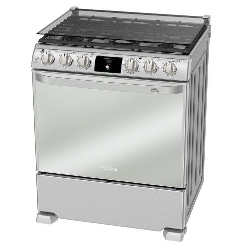 Cocina Mabe Gas 30",  6Q Tech (2 Estándar, 1 jumbo, 1 Fast cook, 1 profesiona ring), Inox, cubierta acero inoxidable TEON, EM7690CFIX2