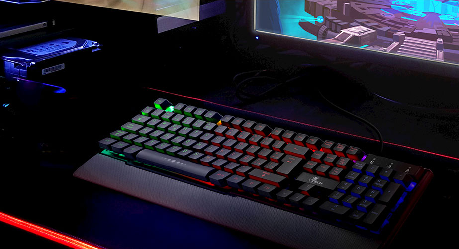 Teclado Multimedia Xtech Armiger Con Iluminación De Fondo Multicolor XTK-510S - Image 3