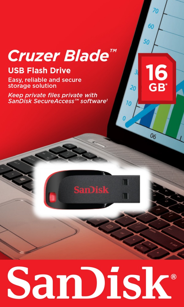 Memoria USB SanDisk Cruzer Blade CZ50, 16GB SDCZ50-016G-B35 - Image 5