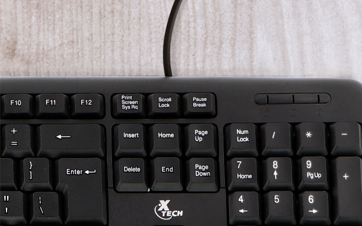 Teclado estándar en español Xtech XTK-092S - Gaba Store Costa Rica