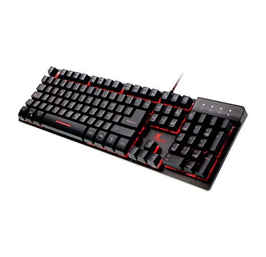 Teclado Gaming Xtech Revenger Con Iluminación De Fondo LED De 3 Colores XTK-520S