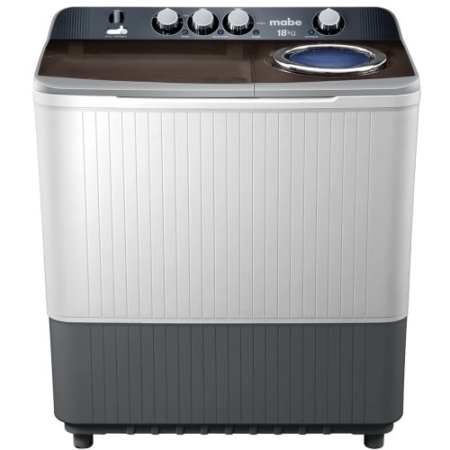 Lavadora Mabe semi automatica silver 18Kg LMDX8124PBAB0