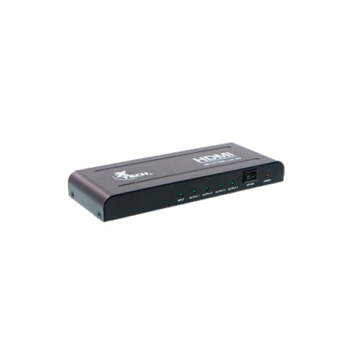 Multiplicador Xtech HDMI De 4 Salidas Con Alimentación Propia XHA-410