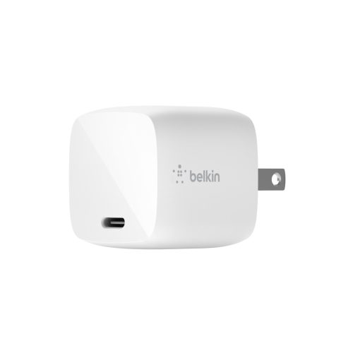 Cargador Belkin De Pared BOOST ↑ CHARGE ™ 30W USB-C PD GaN WCH001dqWH