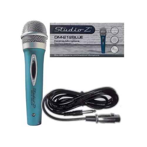Micrófono Alámbrico Dinámico Cardiode, DM-212 BLUE