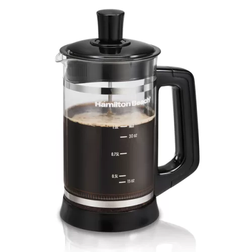 Prensa Francesa Hamilton Beach Vidrio 1000 ml 40400R