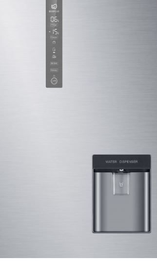 Refrigerador Automático Haier BF 15", Inox, display táctil, jaladeras tipo pocket, despachador de agua, Flex Inverter HBM425EMNSS0 - Image 4