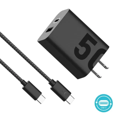 Motorola Cargador TurboPower 50W SJMC501 Dual Port incluye Cable Tipo C