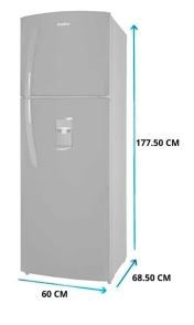 Refrigerador Automático 11 pies cúbicos (300 L) Black Mate Mabe - RMA300FJMRD0 - Image 2