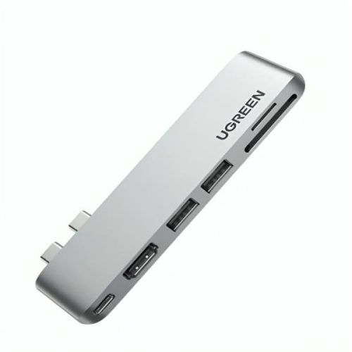 HUB UGREEN CM380 MULTIFUNCIONAL USB-C 2 PUERTOS USB 3.0 PARA MAC