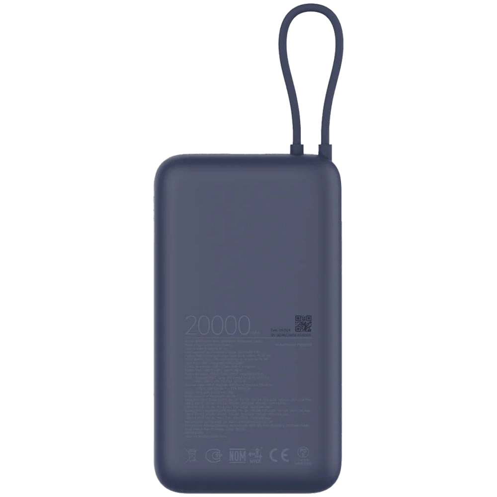 Xiaomi 33W Power Bank 20000mAh Integrated Cable Blue GL - Image 2