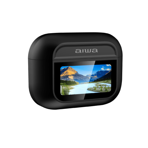 Audífonos con pantalla AIWA Active Noise Cancelling AWTWSGPRO
