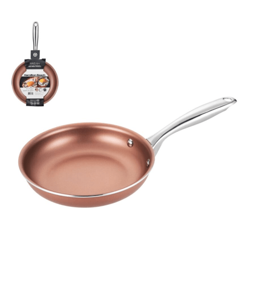HAMILTON BEACH SARTEN ANTIADHERENTE 24CM | 9.5" ROSE GOLD INDUCCION 3.0MM HAS103