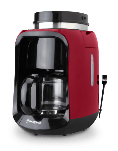Westinghouse cafetera con moledor café 2 en 1 roja - WKCM256