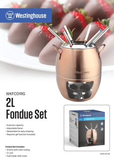 Westinghouse juego de fondue inoxidable WH00199 - Image 3