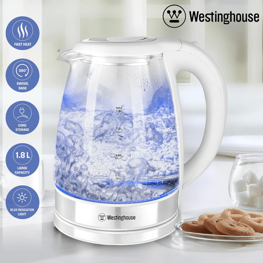 Westinghouse hervidor de vidrio led 1.8 L 1500W - WKWKKL21WH - Image 3