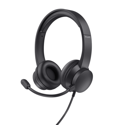 TRUST headset supraaurales ligeros para PC con diadema ajustable 25087