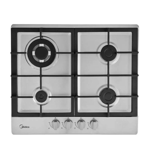 Midea Plantilla Empotrable a gas 24" color silver MTGB24R3402GS