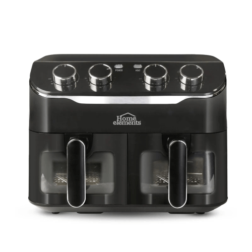 FREIDORA AIRE 8 LTS DOBLE CANASTILLA HEAF8041N HOME ELEMENT