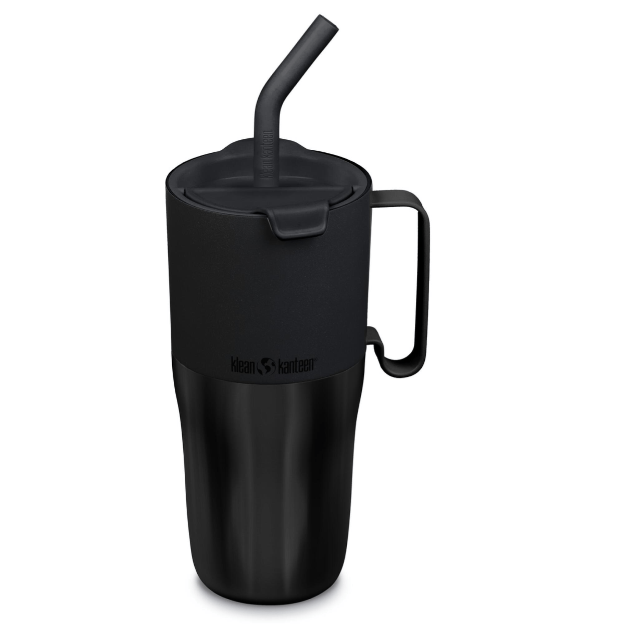 Rise Tumbler Flip Straw Lid Black Klean Kanteen 26OZ 769ML 1011607
