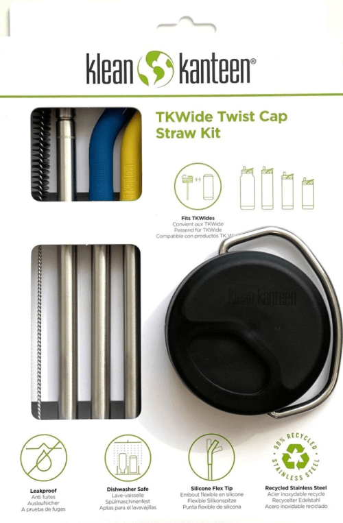 Kit de pajitas con tapa giratoria TKWide 1010732 KLEAN KANTEEN
