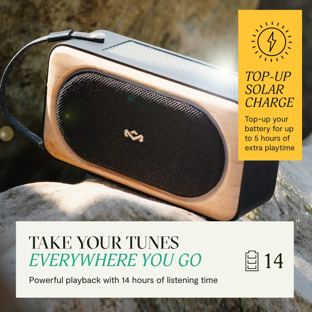 House of Marley – Speaker – Black – Roots Solar EM-JA023-SB - Image 2