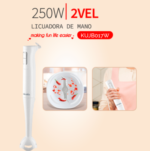 Licuadora de Mano Decakila Kujb017w 250W