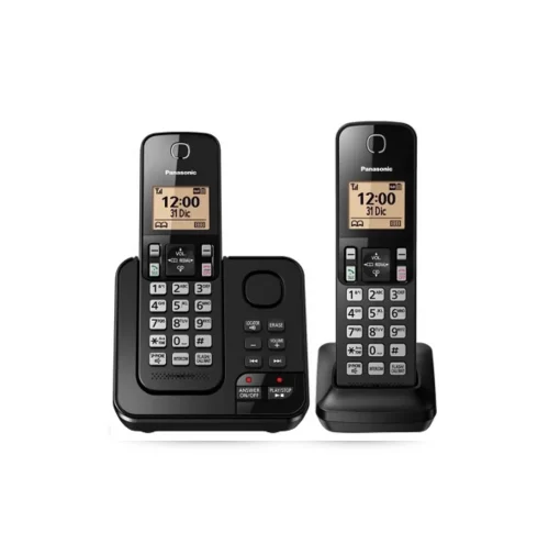 Teléfono Inalámbrico DECT de 2 Auriculares KX-TGC362LAB Y CONTESTADORA DIGITAL